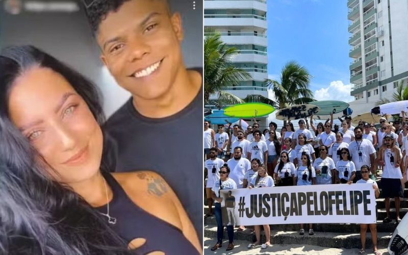 Manifestantes exigem justiça em SP após morte de surfista por namorada