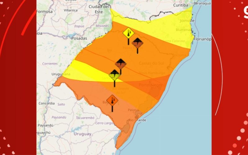 Semana promete chuvas intensas e declínio de temperatura no RS